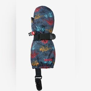 Kombi Childran Dinosaur Print Mittens - Large